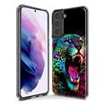 thumbnail image 3 of MUNDAZE Samsung Galaxy S23 Plus Neon Rainbow Glow Colorful Leopard Shockproof Clear Hybrid Protective Phone Case Cover, 3 of 5