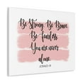 thumbnail image 2 of Scripture Walls Never Alone Joshua 1:9 Pink Bible Verse Canvas Christian Wall Art Ready to Hang Unframed, 2 of 18