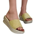 thumbnail image 3 of NOKIO Lightweight Women'S Beach Slippers Summer Womens Fashion Wedges Open Toe Thick Soled Roman Slippers Sandals, 3 of 9