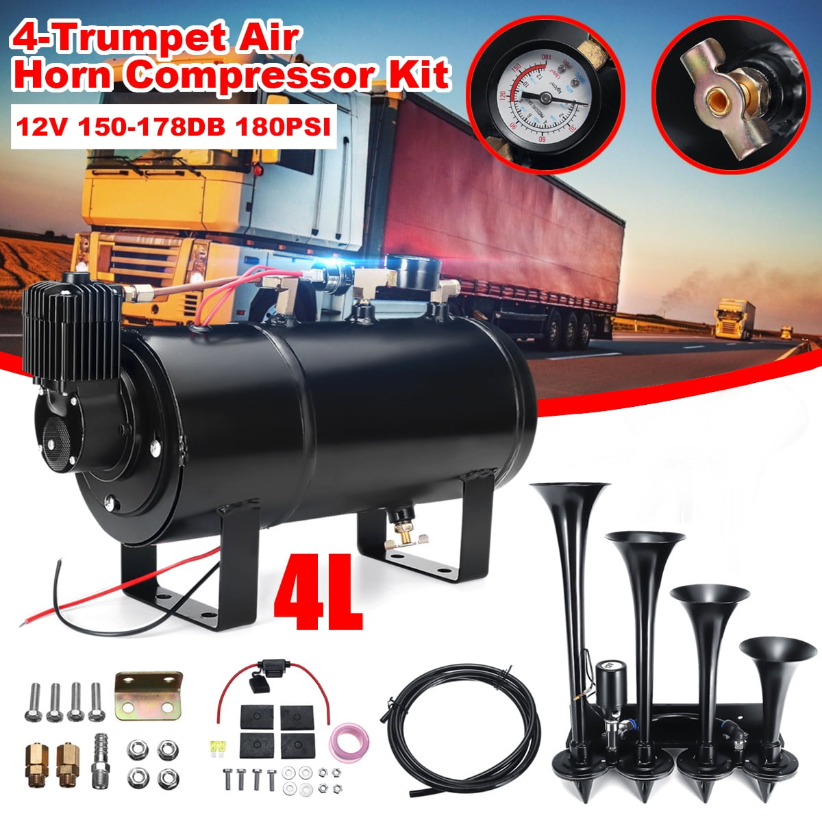 pressure horn for car