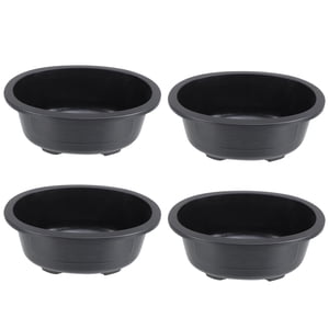 MasteelfCA 4pcs Pots de fleurs en plastique Jardinage Conteneurs de fleurs Pots végétaux Planteur en plastique