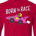 thumbnail image 4 of Inktastic Born to Race- Pink Race Car Long Sleeve Youth T-Shirt, 4 of 5