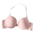 thumbnail image 4 of WZXFASHION Soutien-Gorge Triangulaire Français Uni Sans Dos Aguichant à Col Suspendu Rose 36, 4 of 5