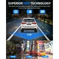 thumbnail image 6 of Dash Cam, 3 Channel Dash Cam, 4K+1080P Dash Cam Front and Inside, Triple Dash Cam,Car Night vision Dash Camera with 32GB Card, HDR, G-Sensor, 24Hr Parking, Front Rear Dash Cam Loop Recording, 6 of 6