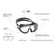 thumbnail image 2 of Goggle Cressi Skylight Adulto Negro Lente Obscuro, 2 of 2