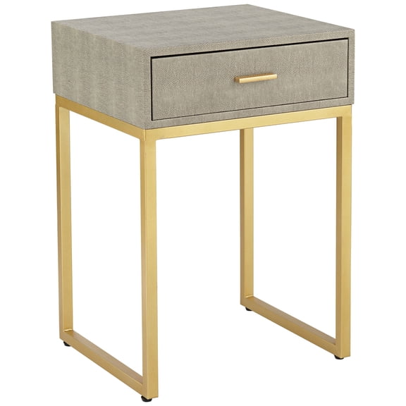 Elk Home Shagreen 16-inch Wide Accent Table in Gray