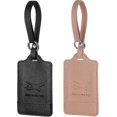 thumbnail image 1 of Luggage Straps, 2 Adjustable, Wear-Resistant and Durable Luggage Straps for Backpacks and Suitcases with 2 Luggage Tags - Black, Pink, 1 of 5