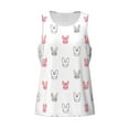 thumbnail image 4 of Xecao Girl Rabbit Men's Tank Top Workout Quick Dry Sleeveless Gym Jogging Muscle Shirts Summer Swim Beach Tops, 4 of 9