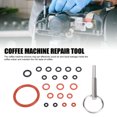 thumbnail image 3 of Coffee Coffee Machine Repair Tool with Silicone Rings Stainless Steel Coffee Machine Repair Key for Maintenance, 3 of 7