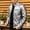 Silver, variant on Men's PU Leather Jacket Slim Fit Biker Style Motorcoat Jacket with Zipper Stand Collar, Faux Leather Outerwear for Casual Daily Wear Silver Size 5XL