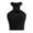 Black, variant on Draped Front Tank Top Going Out Tops Draped Tank Tops Backless Crop Vest Tops Business Casual Tank Top satin top Halter Tops draped blouses for women Elegant Summer Casual Blue One Size