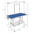 thumbnail image 2 of VINGLI Dog Grooming Table, Trimming Table Drying Table with Arm Noose & Mesh Tray for Dog Cat (45in), 2 of 5