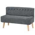thumbnail image 2 of EDTara Two-Seater Modern Sofa, Upholstered Fabric Couch With Plush Sponge Padding and Plywood Frame, 2 of 8