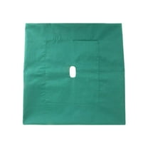 Cloth Fenestrated Drape, 30” x 30” with 2” x 1” Rectangle, High-Quality Autoclavable Drape, Colorfast and Washable/Reusable