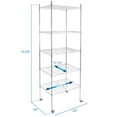 thumbnail image 4 of Mount-It! 5 Tier Wire Shelving with Wheels, 4 of 9