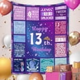 thumbnail image 3 of 13 Year Old Girl Birthday Gifts, Teenage Girls 13th Birthday Gifts Blanket 50" x 60", 13 Year Old Girl Birthday Gift Ideas Bday Decor, 13 Birthday Gifts for Daughter Granddaughter Sister Niece, 3 of 6