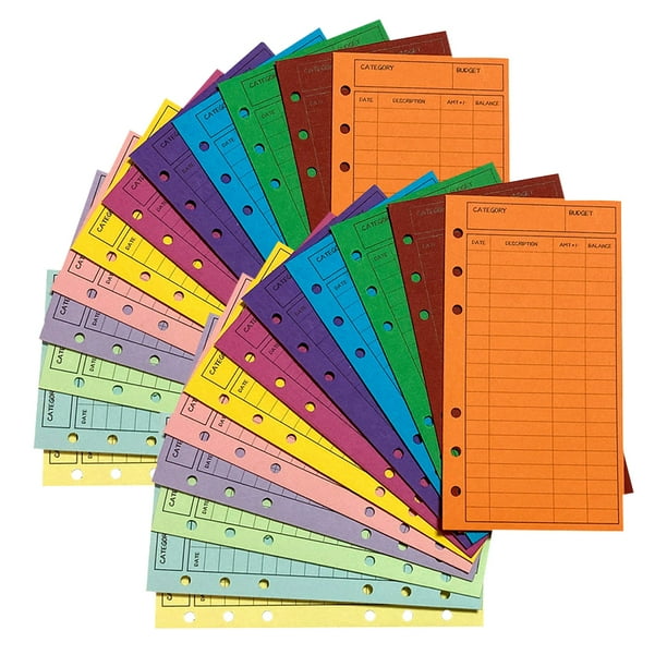 GOOHOCHY 24 sobres para libros de cuentas, carpetas de presupuesto, sobres para dinero y almacenamiento de efectivo.