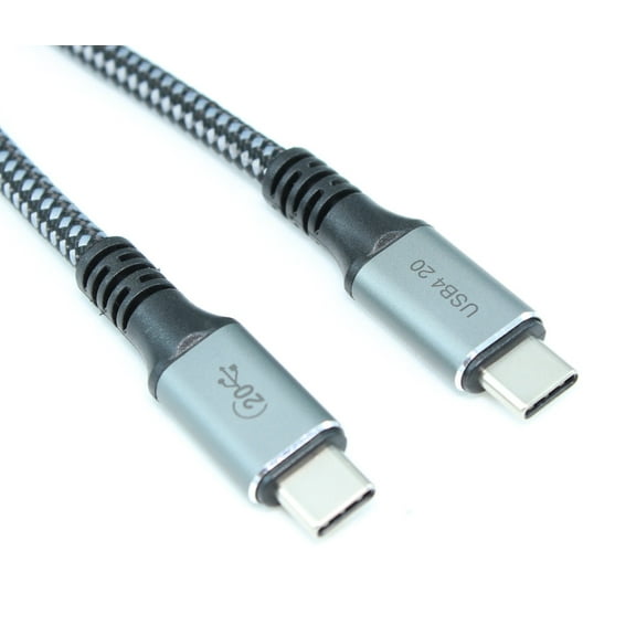 6ft USB4 Type-C Thunderbolt 3 (20Gbps, 100W, PD, 8K) Braided Cable