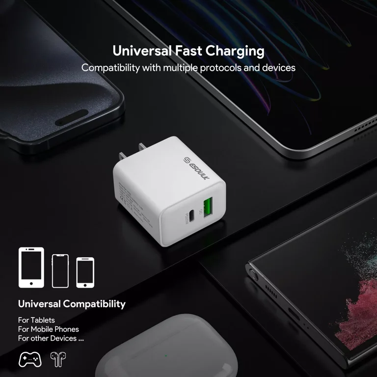 For Gabb Phone 3 Pro White 20W Fast Home Wall Travel Charger PD 