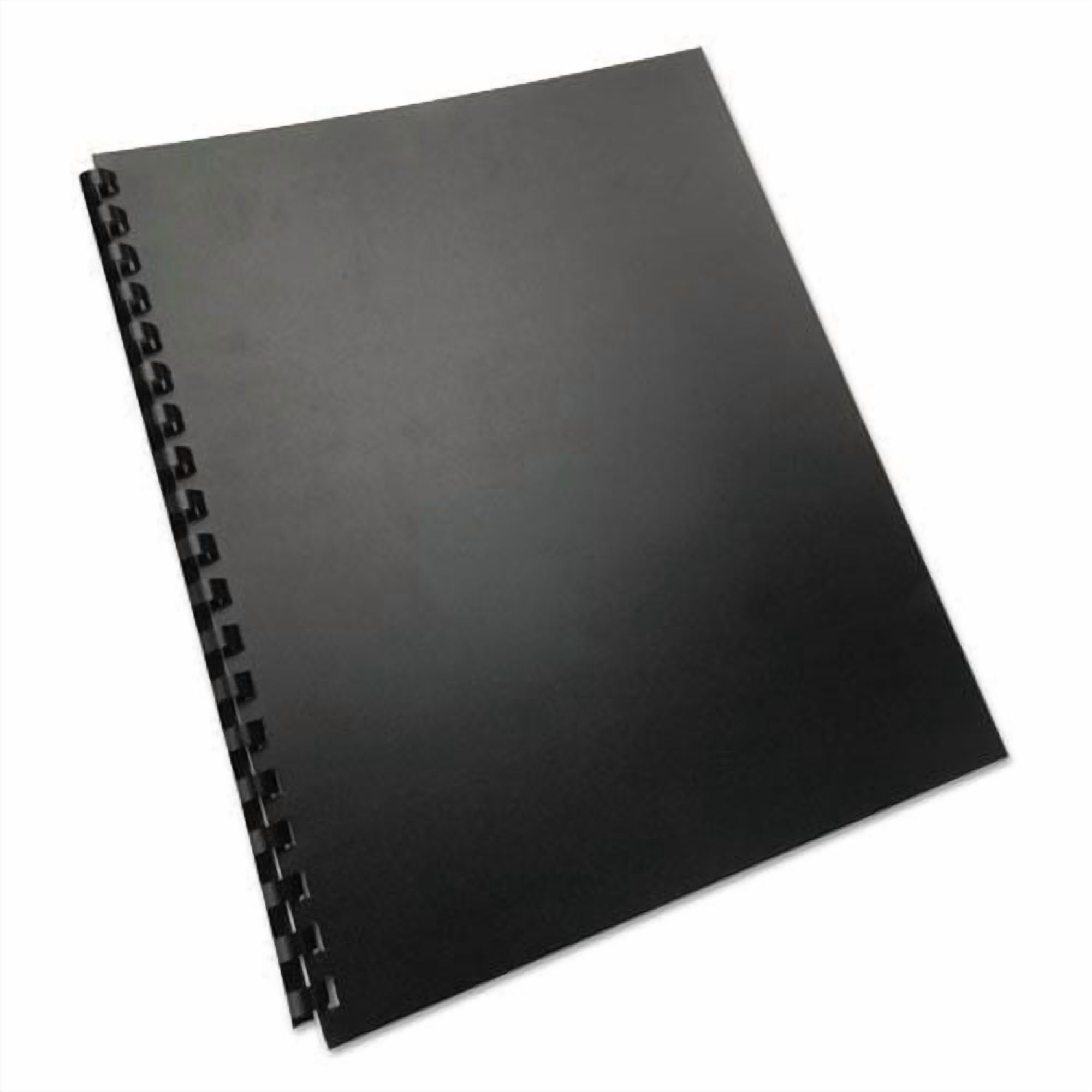 GBC 25818 11 in. x 8.5 in. Unpunched 100 Percent Recycled Poly Binding Cover - Black (25/Pack)