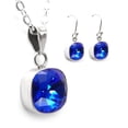 thumbnail image 1 of Juego Zvezda Cushion color Majestic Blue plata .925 Zvezda ZJU-CUSH12-MB-G, 1 of 7