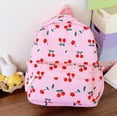 thumbnail image 5 of UJNDER Girl school backpack Large Capacity Cherry Print Cartoon Leisure for Boys Girls School Travel Everyday Use kids bookbag 02_Pink,One Size, 5 of 5