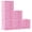 Pink, variant on 6 Cube Grey Plastic Stackable Shelving Unit for Bedroom Home Closet Organization