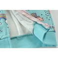thumbnail image 7 of POPTEM Toddler Girls Zip-Up Hoodie Dinosaur Graphic Sweatshirt Outwear Jacket Blue 5T, 7 of 7