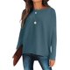 thumbnail image 3 of Suéter de manga de murciélago de gran tamaño para mujer con hombros descubiertos, jersey de punto para otoño e invierno, cálido y básico, 3 of 5