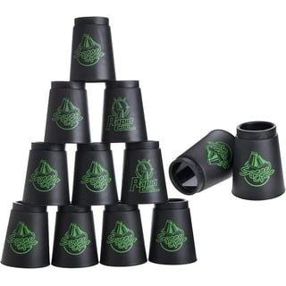 SEISSO Quick Stack Cups, 12 Pack Stacking Cups Classic Family Game ...