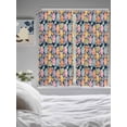 thumbnail image 3 of Easter Eggs Living Room Curtains 2 Panel, Colorful Eggs Spring Flowers Leaves Farm Navy Blue Cafe Window Treatment, Extra Long Farmhouse Bedroom Bathroom Kitchen Curtains Drapes 104"x72", 3 of 6