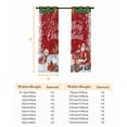 thumbnail image 6 of Fsddascl Red Christmas Blackout Curtains for Bedroom/Living Room, Thermal Insulated Kitchen Curtains, Santa Snowman Elk Gifts Snowflake Xmas Grommet Darkening Window Treatment Drapes 52"x84"x2, 6 of 6
