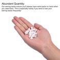 thumbnail image 4 of Unique Bargains Earring Backs, 150pack Silicone Earring Backs for Studs, Soft Earring Backs for Fish Hook Earring Hoops (White,8mm), 4 of 6