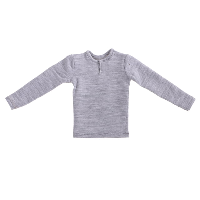 Camiseta de manga larga Sunnimix para Figura de acción 1/6 gris