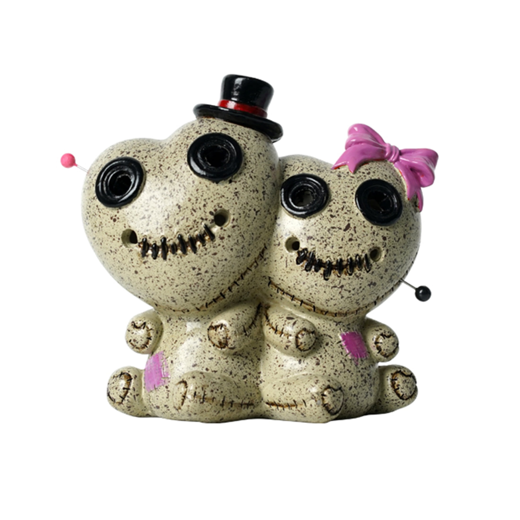 EUBUY Voodoo Doll Incense Burner with Smokes Resin Dualfrog
