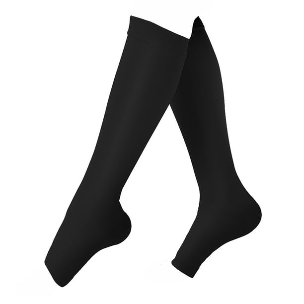 Calf Compression Sleeves Compression Socks for Fitness, Sports, Running,  Shin Splint, Varicose Vein, and Calf Pain Relie[L-Black] 