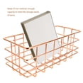 thumbnail image 3 of PTOOTP Iron Makeup Organizer Basket Rose Gold Multi-Use Desktop Storage for Home, 3 of 8