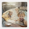 thumbnail image 3 of OULII 1Pack Round Spa Cover Waterproof Beige Prevents Penetration for Swimming Pool, 3 of 8