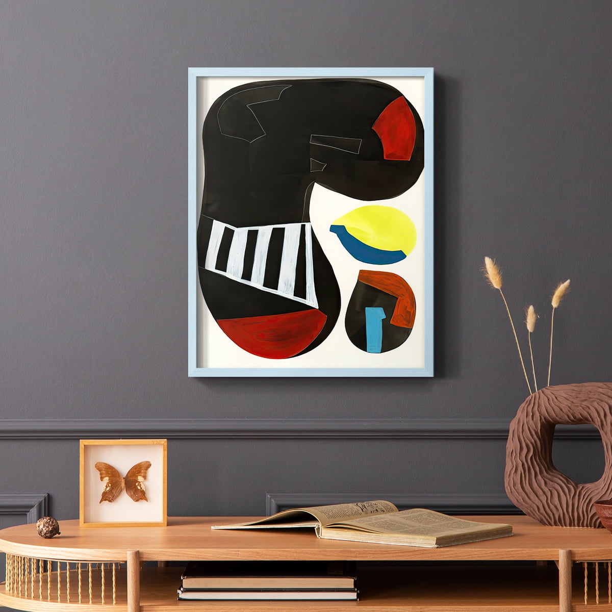 Barcelona I in Paper Solid Wood 8 x 10 Framed Print