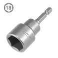 thumbnail image 2 of Unique Bargains 1/4' Quick Change Shank Cr-V 18mm Magnetic Nut Setter, 2.5' Length, 2 of 5