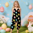thumbnail image 2 of Staki Baby Girl Easter Jumpsuit Toddler Baby Girl Easter Outfit Rabbit Sleeveless Romper Jumpsuit Overalls Bunny Pants Leggings 1-10Y(Black,9-10 Years), 2 of 6