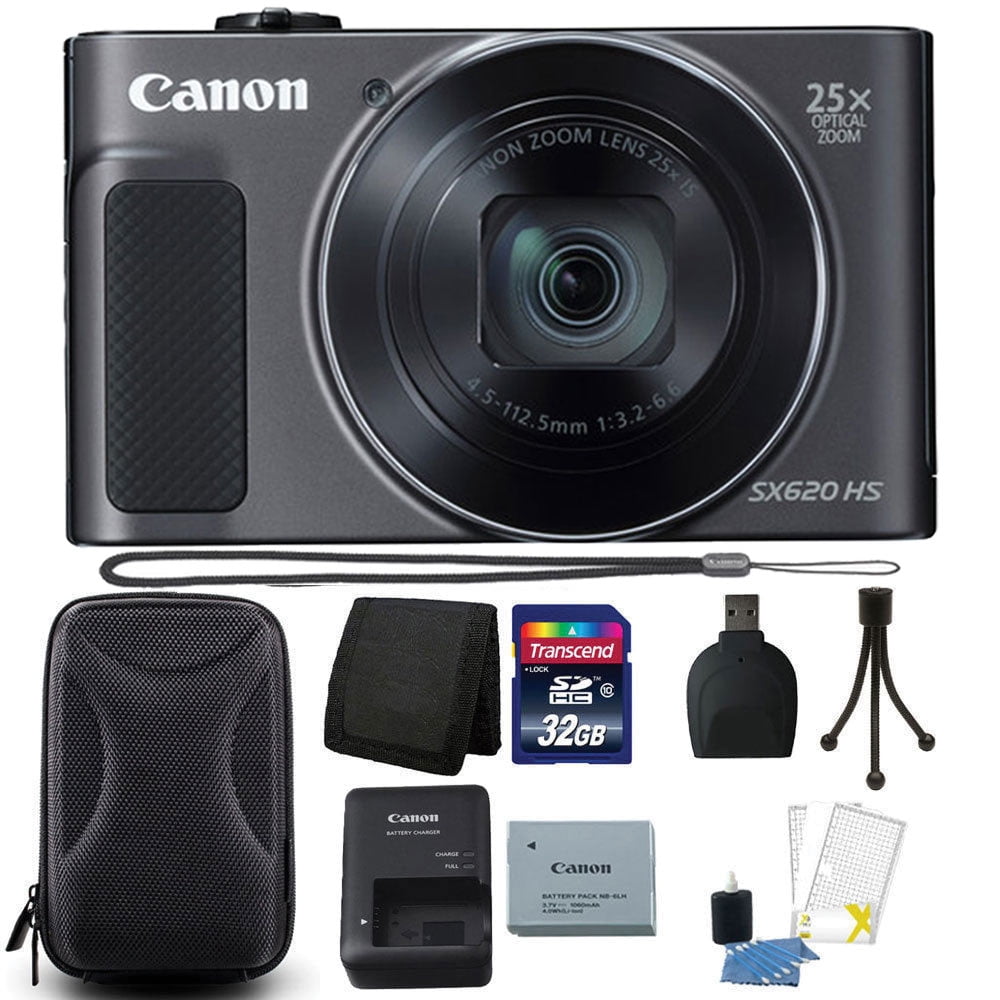 Canon PowerShot SX620 HS 20.2MP 25X Zoom WIFI Digital Camera with 32GB Accessory Kit Walmart