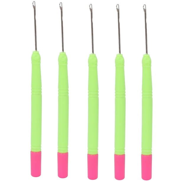 Plastic Hair Extension Crochet Hooks For Hair Easy To Use, Ergonomic Handle  Set Of 5 Crochet Suitable For Braiding, Dreadlocks, And Crafts Hair