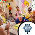 thumbnail image 2 of Balloons Birthday Decor Ornament Thicken Surface Home Decors Snowflake Shape Colorful Birthday Balloon 18 Inch Party Fitting Snow Flake, 2 of 6