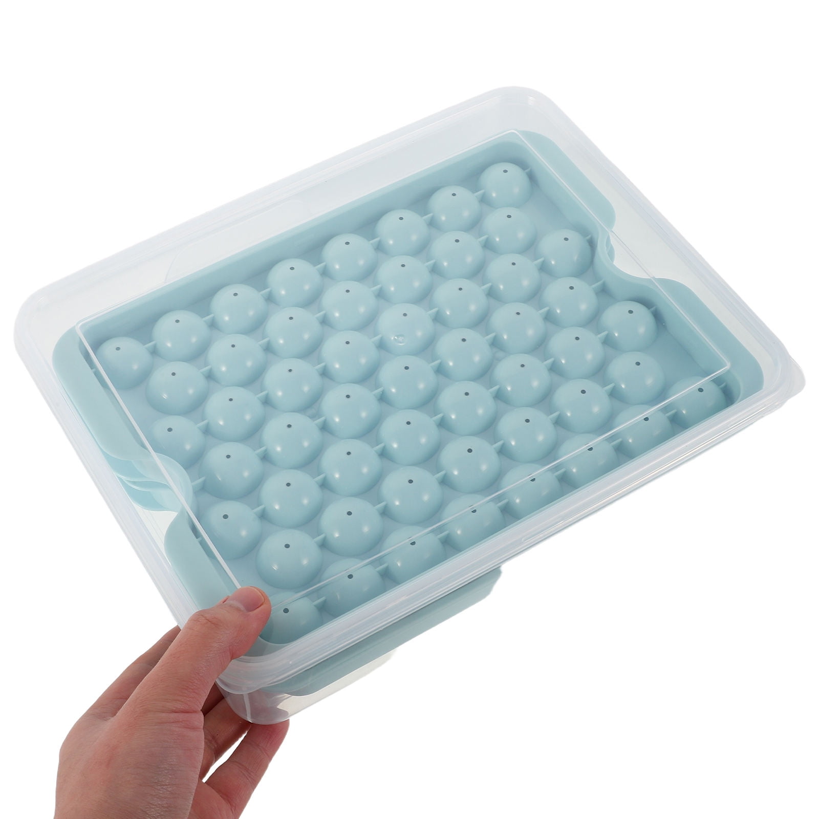 Masteelf 1 Set Ice Sphere Maker Press To Release Ice Tray With Lid Ice Ball Molds Reusable Ice Moulds Press To Release Ice Tray With Scoop