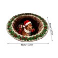 thumbnail image 2 of 1575 Inch 3D Visual Rug Santa Design Festive Doormat for Indoor Outdoor Use for Front Door Bathroom Kitchen Holiday Season Carpet, 2 of 3