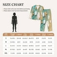 thumbnail image 6 of Kll Starfish And Seashell Print Women'S Long Sleeve Pajamas With Pants Sleepwear Loungewear 2 Set-Xx-Large, 6 of 9