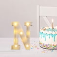 thumbnail image 4 of Fiudx Lámpara con Letras Led Decorativas, Luz Nocturna Tipo Marquesina, Decoración Versátil para El Hogar, Celebraciones de Cumpleaños y Bodas, Ambiente Romántico, Fácil de Usar con Pilas., 4 of 6
