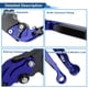 thumbnail image 4 of Palancas de freno y embrague cortas y largas para Yamaha WR125X 2009-2015, palanca de freno ajustable de motocicleta, aleación de aluminio, cabeza azul, mango negro, 4 of 6
