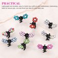thumbnail image 4 of EEEkit Hair Claw Clips, 96pcs Mini Hair Clips No-Slip Grip Jaw Clips Glitter Teeth Clip, Hair Bangs Pin Crystal Rhinestone Metal Clamps Mix Colored Flower Hair Accessories for Women Girls, 4 of 9